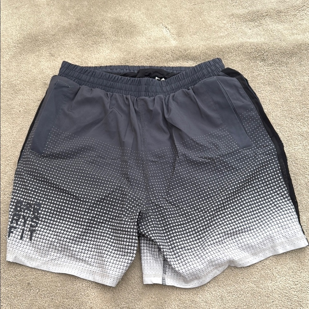 Barry’s Men's Gray Gradient Shorts